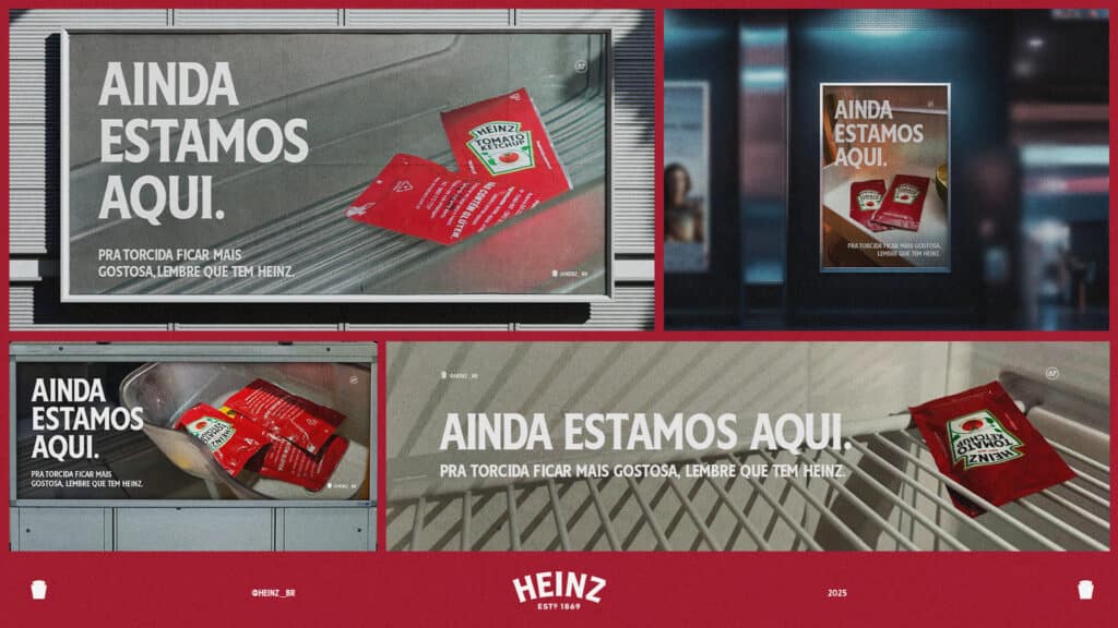 Heinz transforma sachês esquecidos na geladeira em campanha para ‘Ainda Estou Aqui’ no Oscar