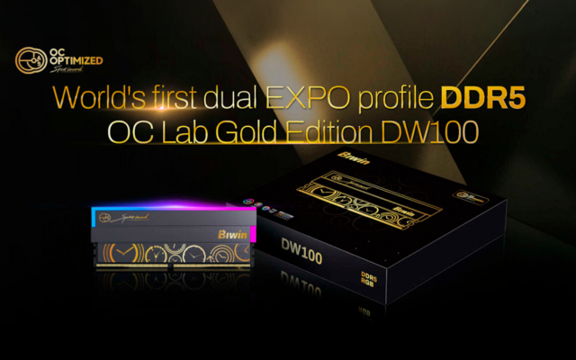 Primeira memória DDR5 RGB do mundo com perfis duplos AMD EXPO traz frequências extremas e baixa latência