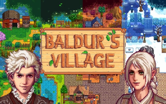 Mod Baldur’s Village adiciona personagens de Baldur’s Gate 3 a Stardew Valley, incluindo romance com Astarion