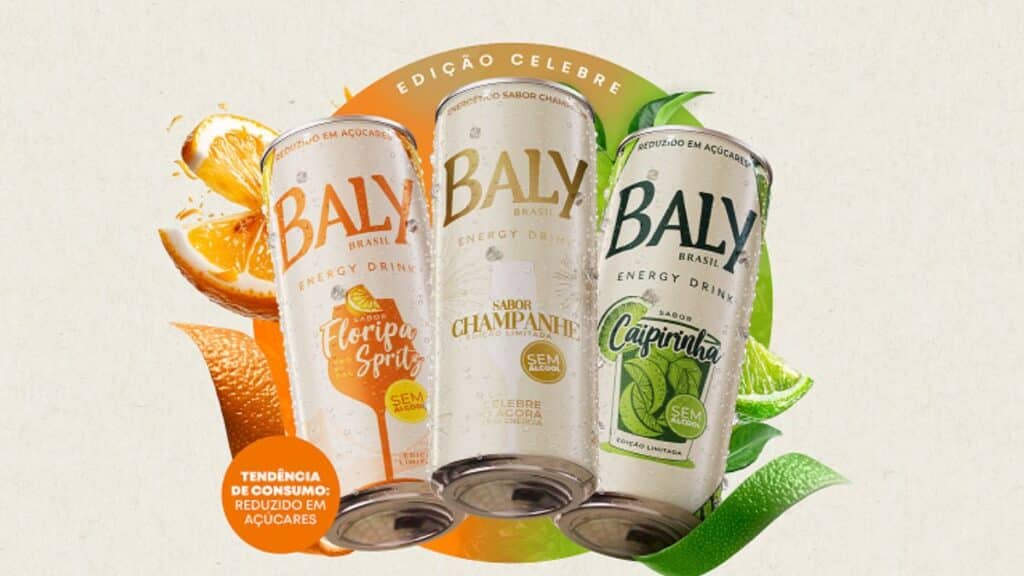 Baly lança energéticos nos sabores Caipirinha e Floripa Tropical Spritz