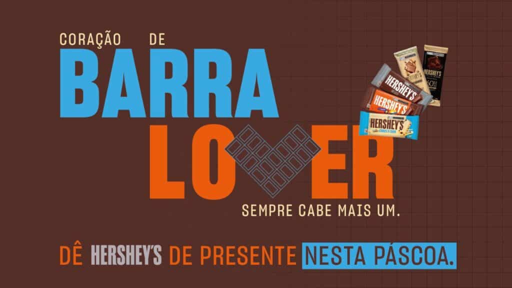 Hershey’s destaca barras de chocolate como opção para presentear em nova campanha