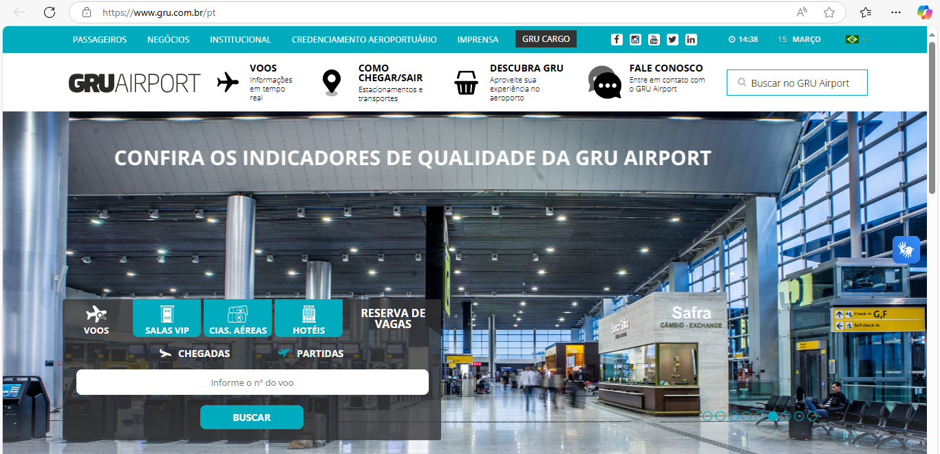 Site do aeroporto de Guarulhos sai do ar após ataque hacker